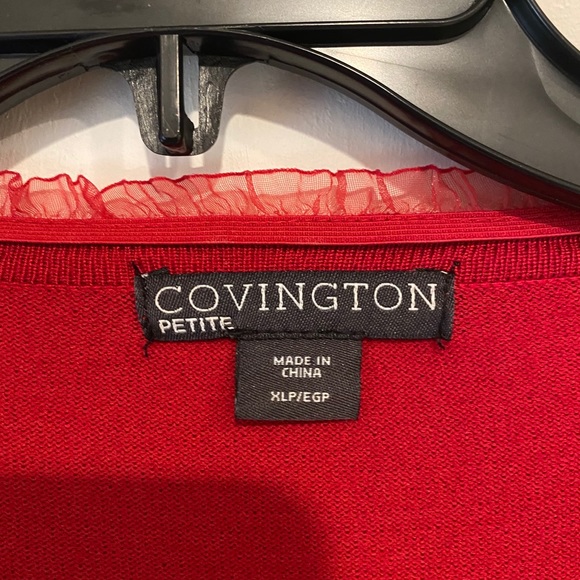 Bright Red Cardigan - Picture 3 of 3